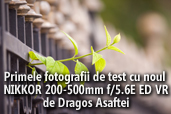 Primele fotografii de test cu noul NIKKOR AF-S 200-500mm f/5.6E ED VR - de Dragos Asaftei