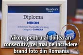 Nikon, pentru al doilea an consecutiv, cel mai de incredere brand foto din Romania