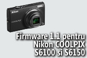 Actualizare de firmware 1.1 pentru Nikon COOLPIX S6100 si S6150