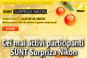 Cei mai activi participanti SUNT Surpriza Nikon