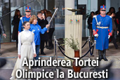 Aprinderea Tortei Olimpice la Bucuresti - Galerie foto