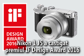 Aparatul foto Nikon 1 J5 a castigat premiul IF Design Award 2016