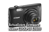 Actualizare de firmware pentru Nikon COOLPIX S3600