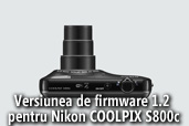 Versiunea de firmware 1.2 pentru Nikon COOLPIX S800c disponibila pentru descarcare